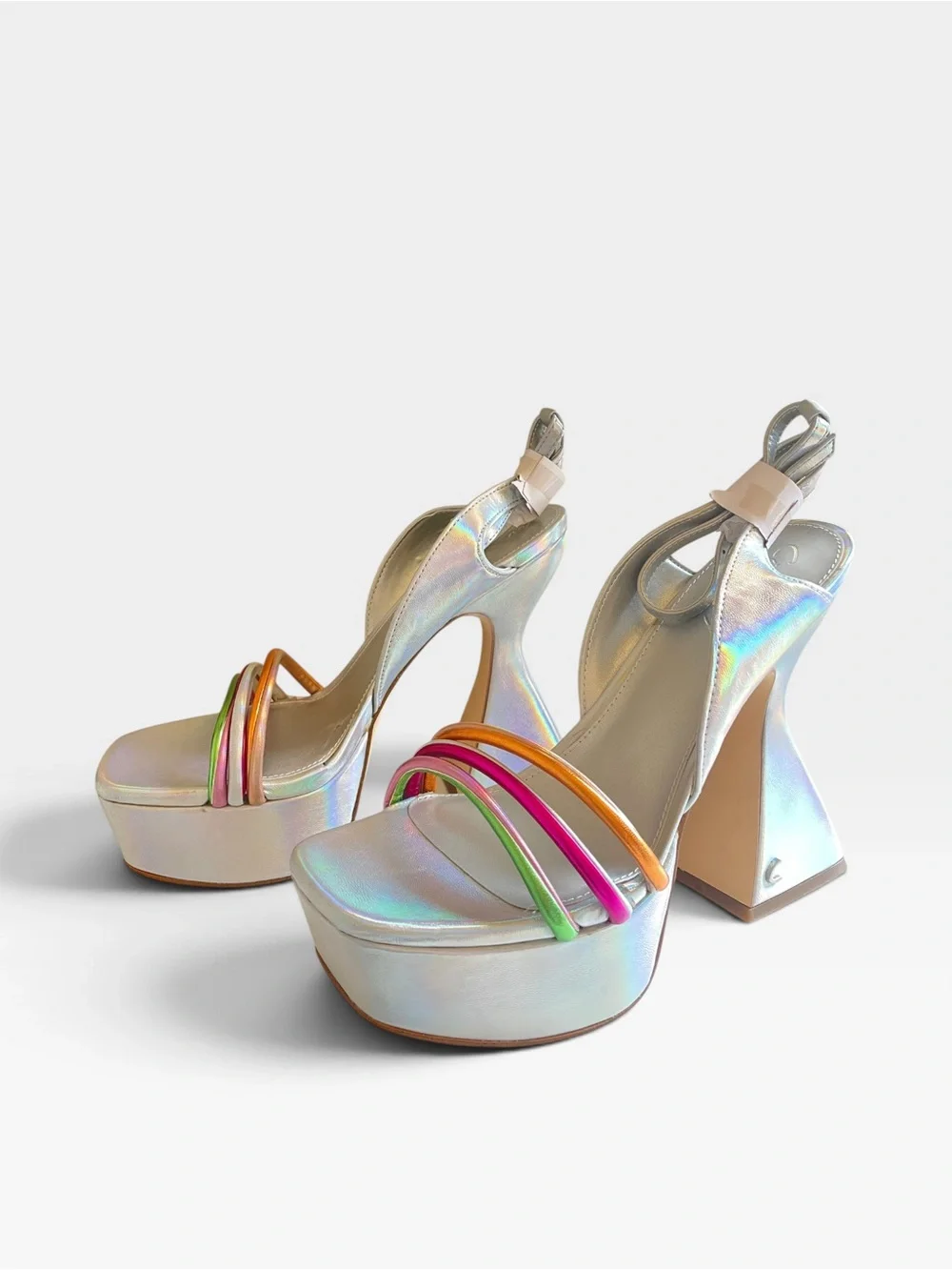 Circus NY by Sam Edelman Alana Platform Sandal Multicolor Front Straps New